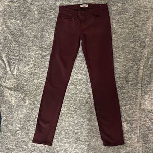 Madewell Maroon Skinny Jeans 26